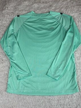 Mabove Men's Mint Green Long Sleeve Performance Shirt Sun Protection Top Medium